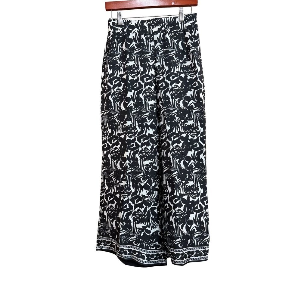 Max Studio Wide Leg Tropical Vacay Pants Small